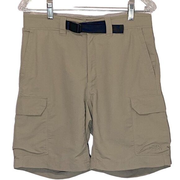 THE NORTH FACE - SIZE 30 - KHAKI COLOR CARGO SHORTS - GOOD CONDITION - B8 - Picture 1 of 9
